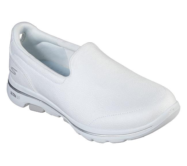 Zapatillas Para Caminar Skechers Mujer - GOwalk 5 Blanco WODPM5479